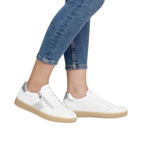 Remonte Sneaker G Combi Zilver D2C02-80 in de kleur wit