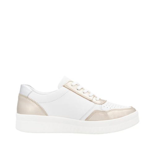 Remonte Sneaker Combi Goud D0J05-81 in de kleur wit