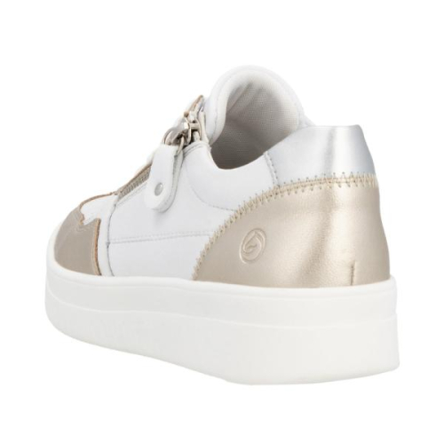 Remonte Sneaker Combi Goud D0J05-81 in de kleur wit