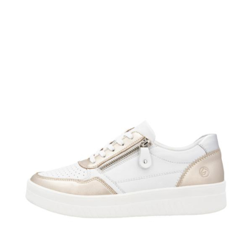 Remonte Sneaker Combi Goud D0J05-81 in de kleur wit