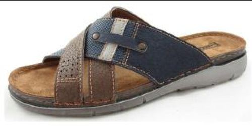Fischer Slipper 526810 555 in de kleur blauw