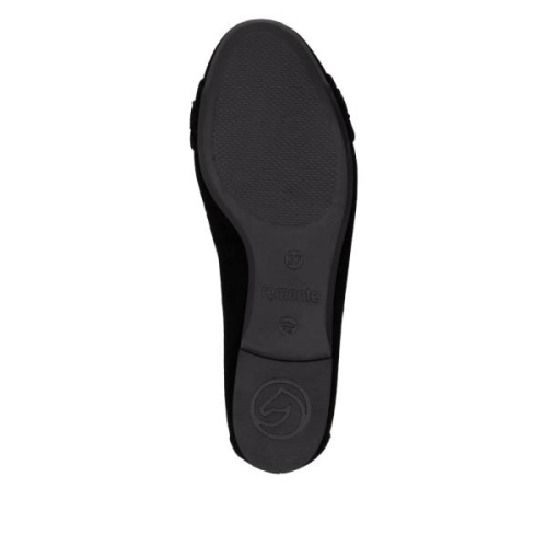 Remonte Ballerina D0K10-02 in de kleur zwart