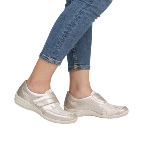 Remonte Klittenbandschoen H R7600-92 H in de kleur champagne