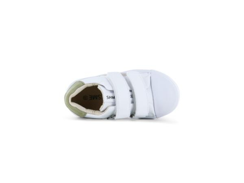 Shoesme Sneaker Combi Taupe / Groen SH25S005-B in de kleur wit