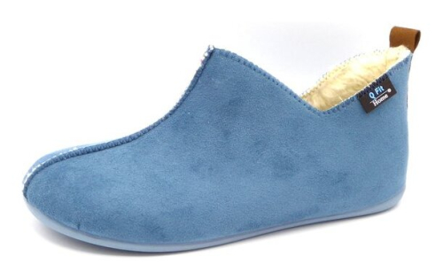Q fit Home Shoes MADRID 3300.2 Turquoise in de kleur turquoise
