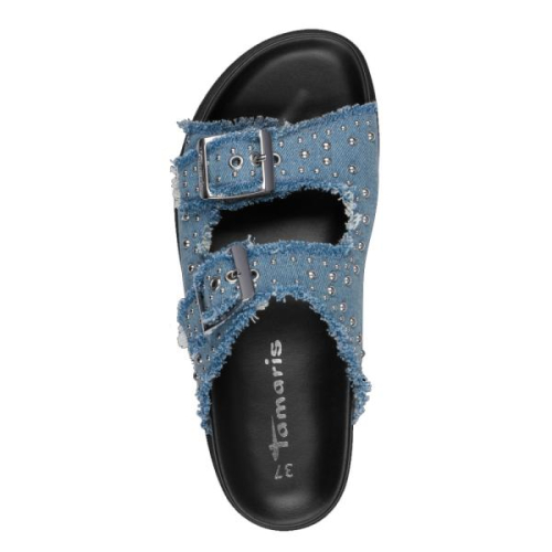 Tamaris Slipper 1-27420-44 802 in de kleur DENIM