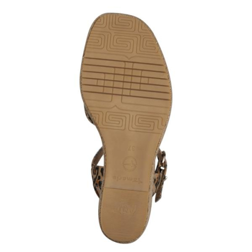 Tamaris Sandaal met Sleehak 1-28367-42 360 in de kleur panter