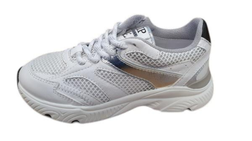 Jopper Sneaker combi Zilver J1255-252-30CO-GC-0000 in de kleur wit