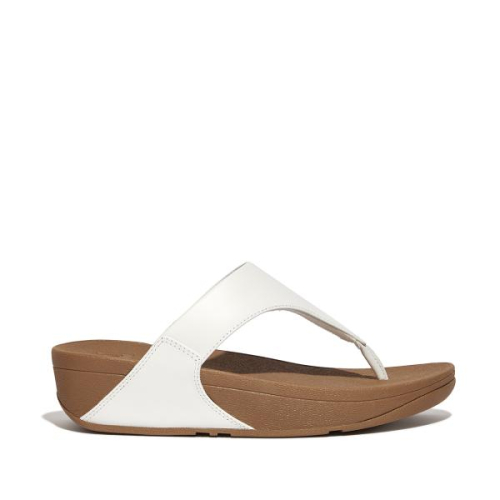 FitFlop TM Lulu Leather ToePost I88 024 in de kleur wit