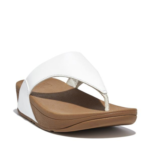 FitFlop TM Lulu Leather ToePost I88 024 in de kleur wit