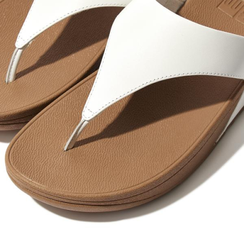 FitFlop TM Lulu Leather ToePost I88 024 in de kleur wit