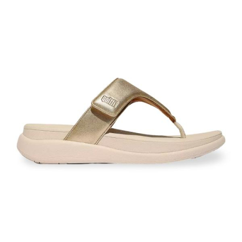 FitFlop TM F Mode Go Adjustable Flatform Toe Post IW1/675 in de kleur platinum