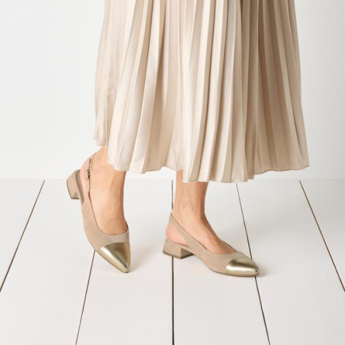 Tamaris Slingback 1-29400-44 402 in de kleur beige