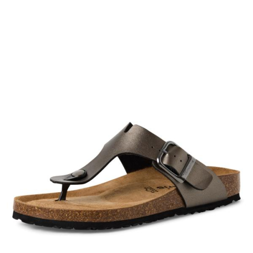 Tamaris Slipper 1-27522-42 214 in de kleur antraciet