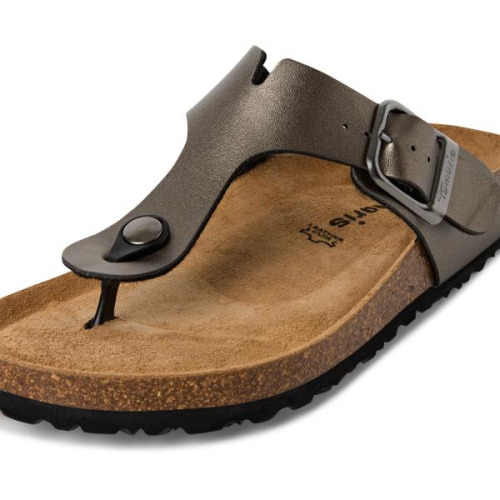 Tamaris Slipper 1-27522-42 214 in de kleur antraciet