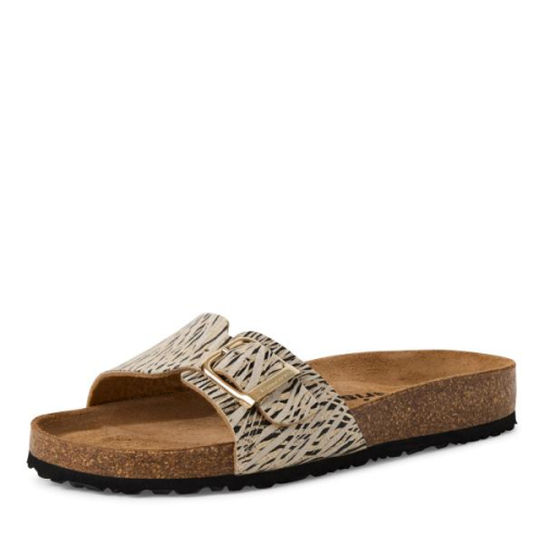 Tamaris Slipper 1-27520-42 402 in de kleur beige