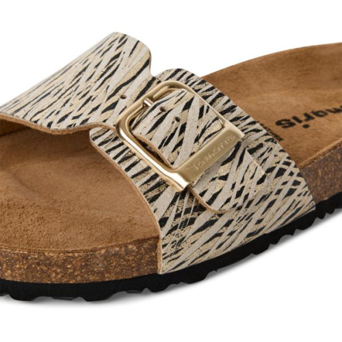 Tamaris Slipper 1-27520-42 402 in de kleur beige