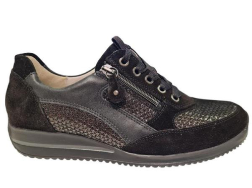 Waldlaufer Veterschoen Himona 980008 420 001 H in de kleur zwart