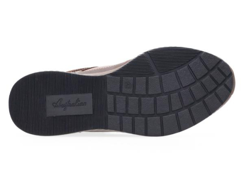Australian Sneaker MAURIZIO Combi Bruin/Zwart 15.1680.03 DM2 in de kleur cognac