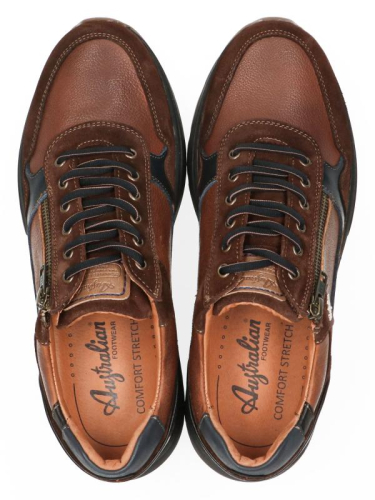 Australian Sneaker CONNERY K 15.1682.01 D43 K in de kleur cognac