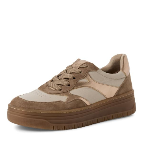Tamaris Sneaker Combi Beige 1-23717-45 301 in de kleur taupe