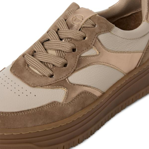 Tamaris Sneaker Combi Beige 1-23717-45 301 in de kleur taupe