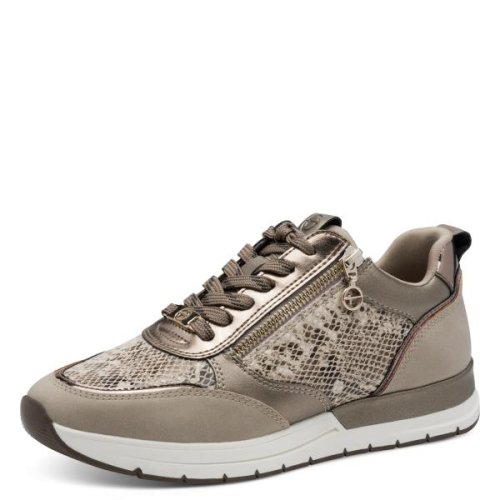 Tamaris Sneaker Snake 1-23732-41 393 in de kleur taupe