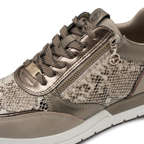 Tamaris Sneaker Snake 1-23732-41 393 in de kleur taupe
