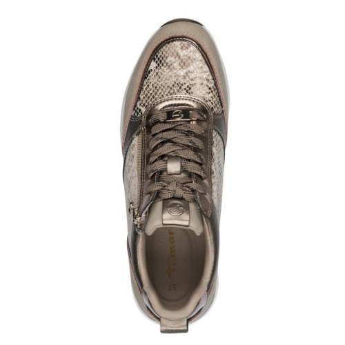 Tamaris Sneaker Snake 1-23732-41 393 in de kleur taupe