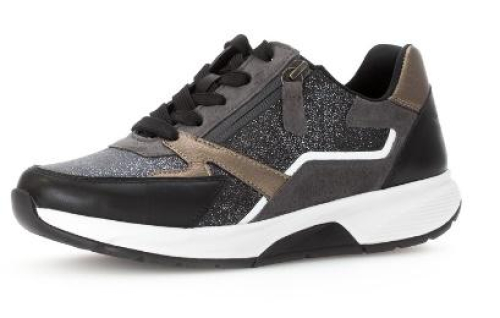 Gabor Sneaker Rollingsoft 76.878.89 in de kleur zwart