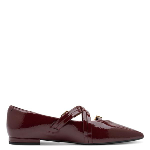 Tamaris Ballerina`s 1-22160-45 568 in de kleur bordeaux