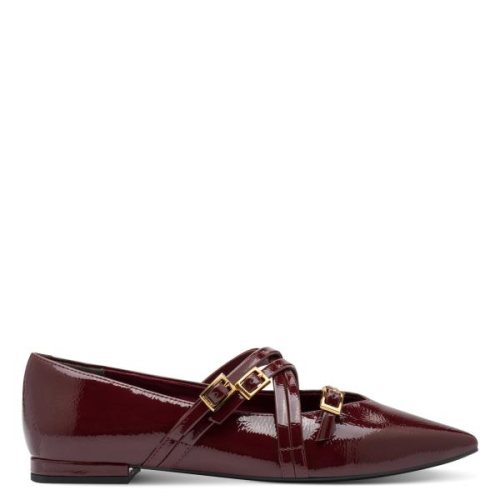 Tamaris Ballerina`s 1-22160-45 568 in de kleur bordeaux