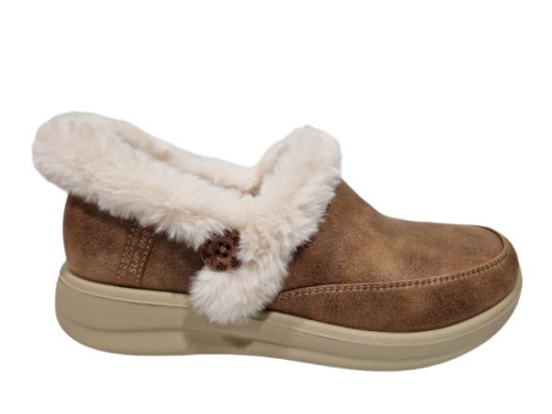 Skechers Pantoffel 168114 CSNT Cozy Escape in de kleur cognac