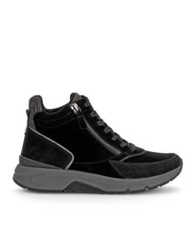 Gabor Hoge Sneaker Rollingsoft 76.887.37 in de kleur zwart