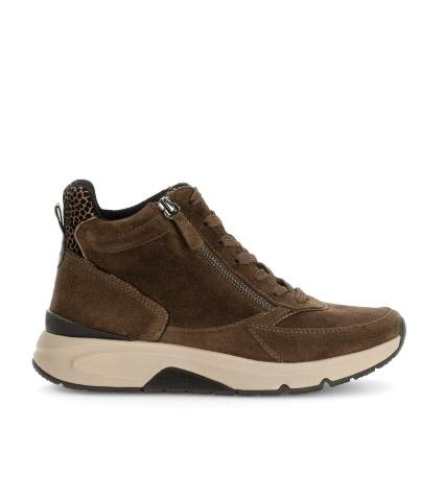 Gabor Hoge Sneaker Rollingsoft 76.887.41 in de kleur bruin