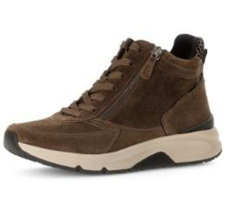 Gabor Hoge Sneaker Rollingsoft 76.887.41 in de kleur bruin