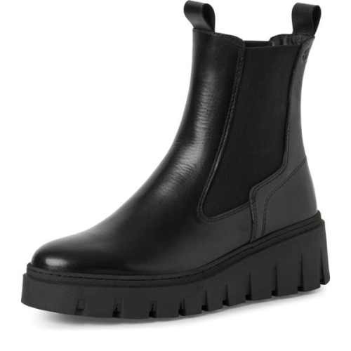 Tamaris Chelseaboot 1-25489-45 001 in de kleur zwart