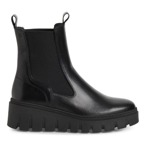 Tamaris Chelseaboot 1-25489-45 001 in de kleur zwart