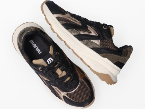 Maruti Sneaker DORA Combi Zwart 66.1874.01 AHF in de kleur groen