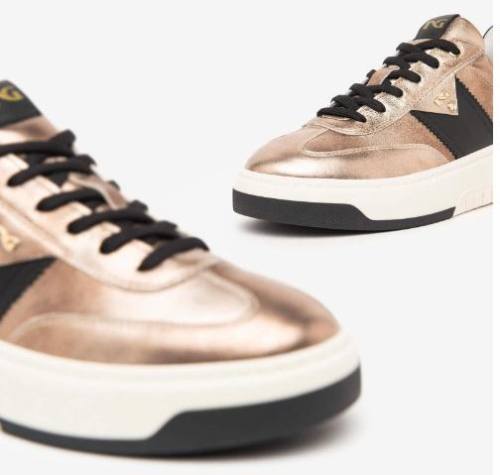 NeroGiardini Sneaker Combi zwart 411647D 406 in de kleur goud