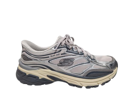 Skechers Slip-ins Sneaker 150710 SIL STAMINA SPORT in de kleur zilver