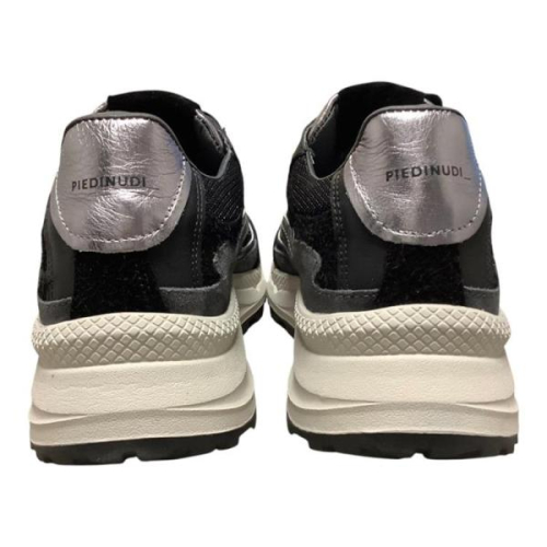 Piedi Nudi Sneaker Combi Silver WEST 01.02 in de kleur zwart