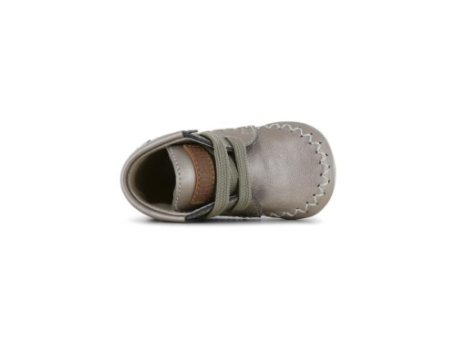 Shoesme Leren Lopen Veter BP25W008-C in de kleur champagne