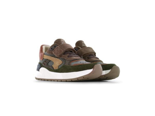 Shoesme Sneaker met Klittenband ST24W008-B in de kleur bruin