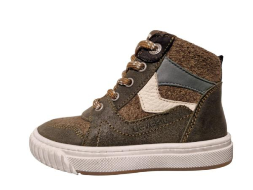 Develab Hoge Sneaker 45373 557 in de kleur kaki