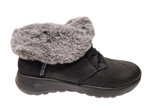 Skechers Slip-ins 144803 BKGY On the go Joy cozy charm in de kleur zwart