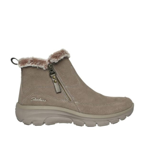 Skechers Enkellaars 167862 TPE Easy going cool zip in de kleur taupe