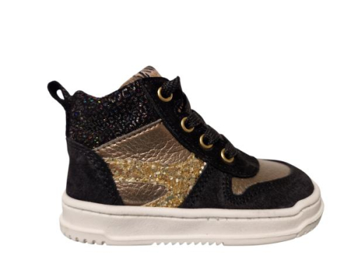 Develab Hoge Sneaker 41922 999 in de kleur zwart