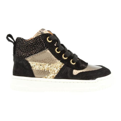 Develab Hoge Sneaker 41922 999 in de kleur zwart