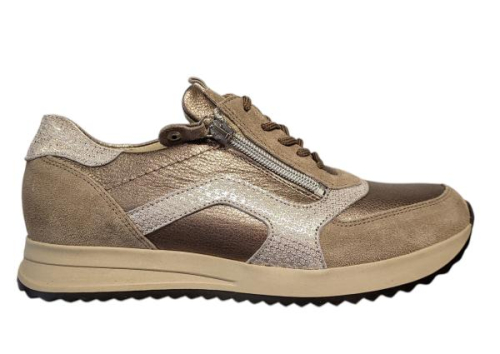 Waldlaufer Veterschoen H-Vicky 752004 408 093 H in de kleur taupe